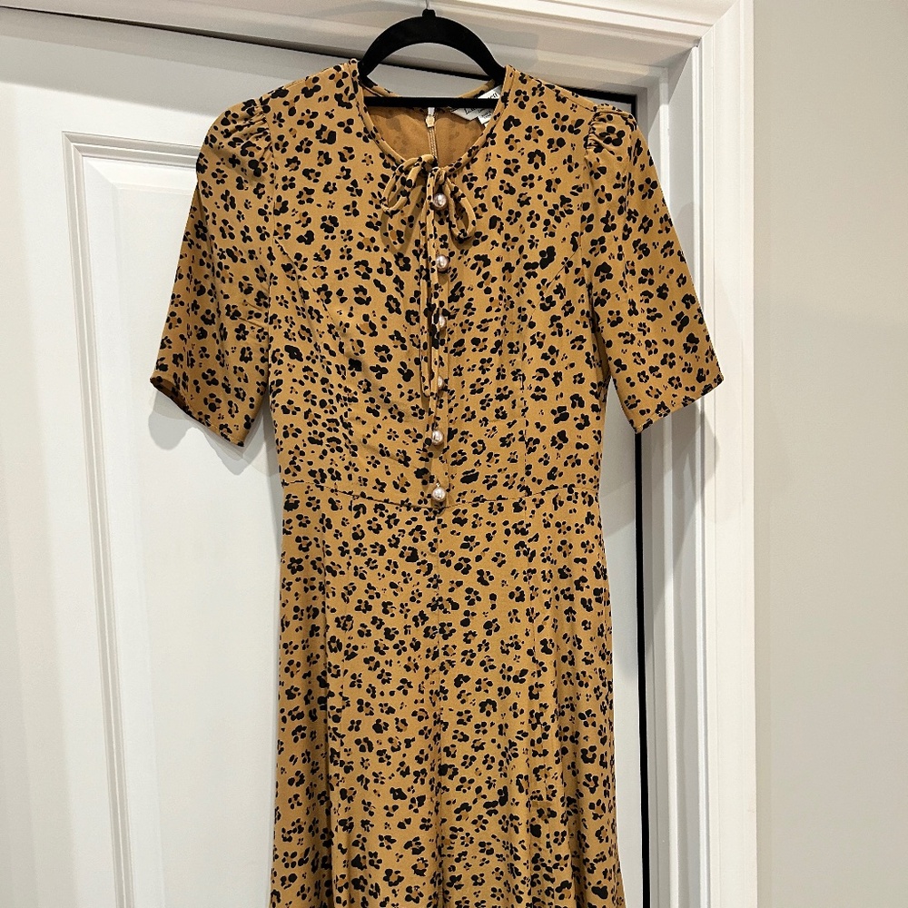 LK Bennett Animal Print Montana Dress  UK 6 US 2